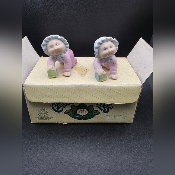 Cabbage Patch Kids Pink and Green Figurines - Picture 1 of 6